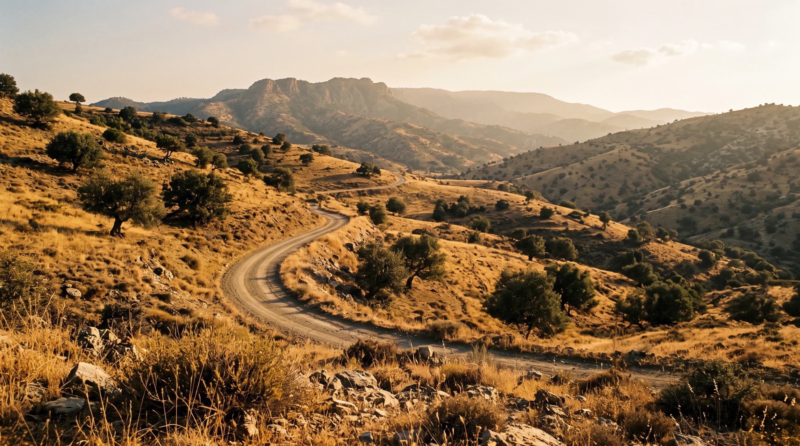 Dry Troodos foothills in late summer, the landscape behind Cyprus wildfire risk