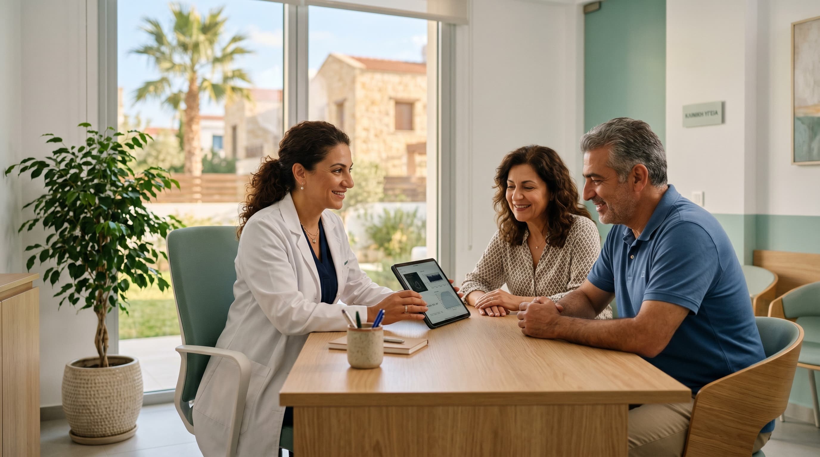 Private health insurance consultation in a Cyprus private clinic