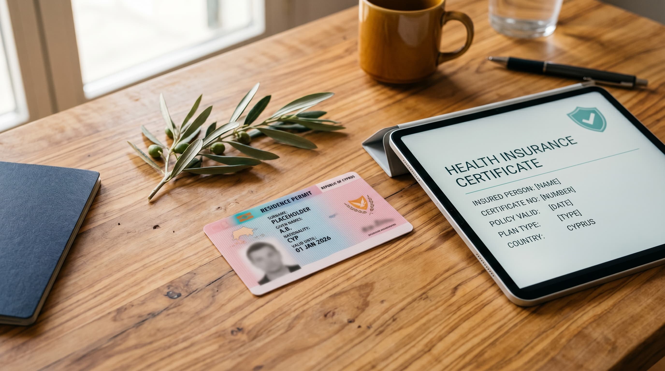 Pink Slip Insurance Cyprus, Plan A residence permit cover